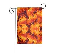 YYHWHJDE Pallacanestro sul fuoco Modello Giardino pennone esterno cortile decorazione fronte-retro 30,5 x 45,7 cm