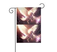 YYHWHJDE Pegaso Sacro Immagine Asta da giardino decorazione cortile esterno su entrambi i lati 30,5 x 45,7 cm
