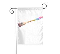 YYHWHJDE Pennelli colorati Stampe Asta per bandiera da giardino decorazione cortile esterno moda 12x18 pollici