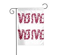 YYHWHJDE Petali di rosa alfabeto stampe giardino bandiera cortile decorazione 30,5 x 45,7 cm spessore moda