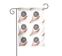YYHWHJDE Pianeta sul palmo della tua mano Modello Giardino pennone esterno cortile decorazione moda 30,5 x 45,7 cm