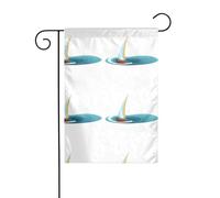 YYHWHJDE Piccola barca a vela nell'idromassaggio Stampe Asta da giardino per esterni decorazione cortile moda 30,5 x 45,7 cm
