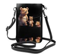YYHWHJDE Piccola borsa a tracolla in pelle per cellulare, 19,3 x 12,4 cm, motivo cucciolo che impara a camminare per passeggiate, campeggio, shopping, viaggi e uso all'aperto