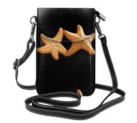 YYHWHJDE Piccola borsa per cellulare 19,3 x 12,4 cm, motivo stelle marine, in pelle, con patta a tracolla, custodia per telefono da donna, perfetta per passeggiate, campeggio