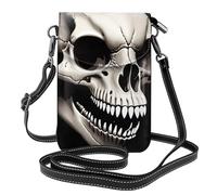 YYHWHJDE Piccola borsa per telefono cellulare 19,3 x 12,4 cm Cappuccetto Rosso Cranio modello in pelle Crossbody Flap Custodia per telefono per le donne, perfetta per passeggiate, campeggio
