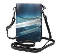 YYHWHJDE Piccola borsa per telefono cellulare 19,3 x 12,4 cm con immagine di armi d'arte strana in pelle a tracolla custodia per telefono per donne, perfetta per passeggiate, campeggio