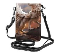 YYHWHJDE Piccola borsa per telefono cellulare 19,3 x 12,4 cm con motivo strane bestie in pelle a tracolla custodia per telefono per donne, perfetta per passeggiate, campeggio