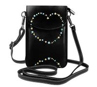 YYHWHJDE Piccola borsa per telefono cellulare 19,3 x 12,4 cm, con motivo The Stars Say I Love You, in pelle, a tracolla, custodia per telefono da donna, perfetta per passeggiate e campeggio, colore
