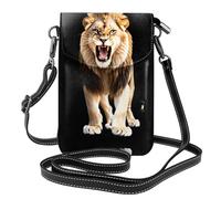 YYHWHJDE Piccola borsa per telefono cellulare 19,3 x 12,4 cm Golden Retriever Nobita Lion modello in pelle a tracolla custodia per telefono per donne, perfetta per passeggiate, campeggio