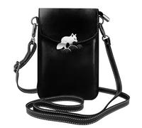 YYHWHJDE Piccola borsa per telefono cellulare 19,3 x 12,4 cm Snow Fox Under The Cloud, in pelle, a tracolla, custodia per telefono da donna, perfetta per passeggiate, campeggio