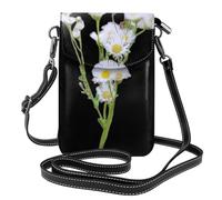 YYHWHJDE Piccola borsa per telefono cellulare 19,3 x 12,4 cm Spring Fei Peng in pelle con patta a tracolla custodia per telefono per donne, perfetta per passeggiate, campeggio, nero