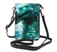 YYHWHJDE Piccola borsa per telefono cellulare 19,3 x 12,4 cm Strange Beast Head Pattern Leather Crossbody Flap Phone Case per le donne, perfetta per passeggiate, campeggio