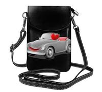 YYHWHJDE Piccola borsa per telefono cellulare 19,3 x 12,4 cm, una piccola auto che persegue l'immagine d'amore in pelle a tracolla custodia per telefono da donna, perfetta per passeggiate, campeggio