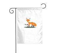 YYHWHJDE Piccola volpe ruba uova stampe giardino pennone esterno cortile decorazione moda 30,5 x 45,7 cm