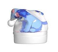 YYHWHJDE Piccolo gatto blu che indossa campane stampe cappello di Natale per adulti rendendolo un regalo divertente e durevole per uomini e donne