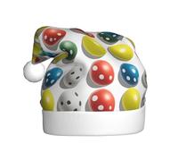 YYHWHJDE Pickleball Balls Colori Modello Modello Cappello di Natale per Adulto qualità accessorio festivo realizzato morbido, leggero