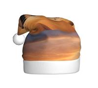 YYHWHJDE Piramidi d'Egitto stampa cappello di Natale durevole per adulti per Halloween, Natale, Capodanno