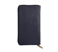 YYHWHJDE Pochette lunga in pelle di qualità dell'immagine nera tinta unita progettata per ragazze e donne alla moda elegante 19 x 10,5 cm, Nero , Taglia unica