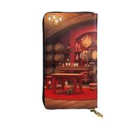 YYHWHJDE Pochette lunga in pelle di qualità per cantina dei vini rossi, progettata per ragazze e donne alla moda, elegante, 19 x 10,5 cm, Nero , Taglia unica