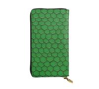 YYHWHJDE Pochette lunga in pelle di serpente verde di qualità, progettata per ragazze e donne alla moda, elegante, 19 x 10,5 cm, Nero , Taglia unica