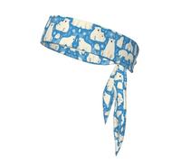 YYHWHJDE Polar Bear - Foulard sportivo double-face per donne e uomini, regolabile per tutte le circonferenze della testa