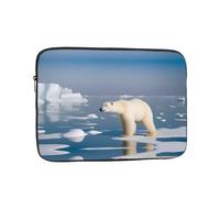 YYHWHJDE Polar Bear Ice Picture Custodia portatile antiurto per laptop da 15 pollici, per uomini e donne, viaggi d'affari, scuola e ufficio uso quotidiano