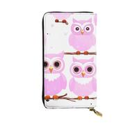 YYHWHJDE Portafoglio lungo in pelle di qualità con gufo carino progettato per ragazze e donne alla moda elegante 19 x 10,5 cm, Nero , Taglia unica