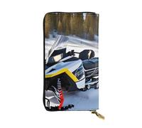 YYHWHJDE Portafoglio lungo in pelle di qualità per motoslitta avanzata progettato per ragazze e donne alla moda, elegante 19 x 10,5 cm, Nero , Taglia unica