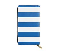 YYHWHJDE Portafoglio lungo in pelle stampata con bandiera greca Progettato per ragazze e donne alla moda elegante e personalizzato 19 x 10,5 cm, nero, taglia unica, Nero , Taglia unica