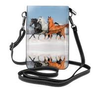 YYHWHJDE Pretty Horses - Borsa a tracolla in vera pelle