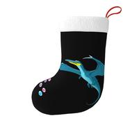 Yyhwhjde Pterosauro che soffia bolle immagine Natale calze decorative per riempire piccoli regali come caramelle e piccoli giocattoli