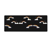 YYHWHJDE Rainbow by The White Clouds Prints, tappetino per mouse extra large, 30,5 x 80 cm, per l'apprendimento del gioco in ufficio