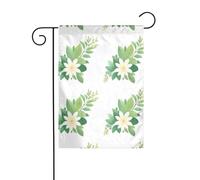 YYHWHJDE Raro fiore a nove petali modello asta bandiera giardino decorazione cortile esterno moda 30,5 x 45,7 cm