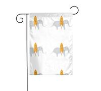 YYHWHJDE Razzi ed Elefanti Stampe Giardino Bandiera Esterna Cortile Decorazione Moda 30,5 x 45,7 cm