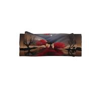 YYHWHJDE Red Tree Lake Moon Prints Baby Bow Headband - Morbido ed elastico per neonate da 0 a 6 mesi