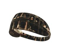 YYHWHJDE Remains of the Roman Colosseo Picture Sport Fascia per le donne a prova di sudore fascia elastica estiva