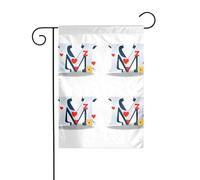 YYHWHJDE Rendering the love of letters Stampe Bandiera da giardino Decorazione per cortile 30,5 x 45,7 cm spessa moda
