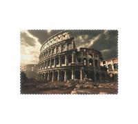 YYHWHJDE Resti del Colosseo Romano, set di 6 tovagliette lavabili resistenti al calore, per decorare il tavolo da pranzo, spesse, robuste e personalizzate