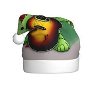 YYHWHJDE Returnee holding a guitar Prints Christmas Hat for Adult for men and women clothing Headband for festive occasion