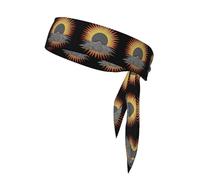 YYHWHJDE Rising Sun of Mt. - Foulard sportivo double-face per donne e uomini, regolabile per tutte le circonferenze della testa