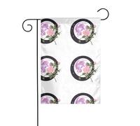 YYHWHJDE Romantico Rose Moon Stampe Giardino Bandiera Esterna Cortile Decorazione Moda 30,5 x 45,7 cm