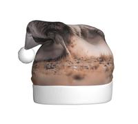 YYHWHJDE Running of the Flock Pattern Cappello di Natale per adulti qualità accessorio festivo realizzato morbido, leggero