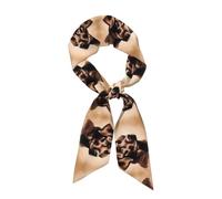 YYHWHJDE Sciarpa alla moda da donna con stampa Labrador Retriever marrone, un accessorio versatile, morbido, setoso