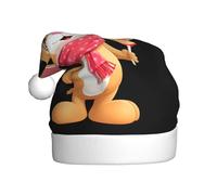 YYHWHJDE Sciarpa coniglietto mangiare lecca-lecca modello cappello di Natale per adulti qualità accessorio festivo realizzato morbido, leggero