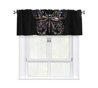 YYHWHJDE Science Butterfly Prints tenda con asta corta, 137,2 x 45,7 cm, per cucina, bagno, lavanderia e finestre dello studio, con un filtro della luce