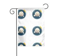 YYHWHJDE Seals in the surf Stampe Garden pennone esterno cortile decorazione moda 30,5 x 45,7 cm