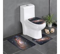 YYHWHJDE Set di 3 tappetini antiscivolo con motivo costellazione, ammassi di stelle, galassie, stampe, tappeti da bagno per il massimo comfort, bagno principale