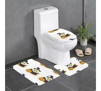 YYHWHJDE Set di 3 tappetini antiscivolo con motivo zucca fantasma nella zucca, tappeti da bagno per il massimo comfort, bagni padronali