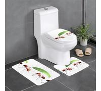 YYHWHJDE Set di 3 tappetini antiscivolo con piccole formiche che si nascondono dalla pioggia, tappeti da bagno per il massimo comfort, bagni padronali