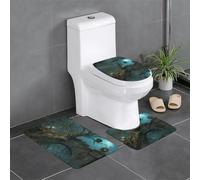 YYHWHJDE Set di 3 tappetini antiscivolo con stampa di ponte ad arco dilapidato, tappeti da bagno per il massimo comfort, bagni padronali